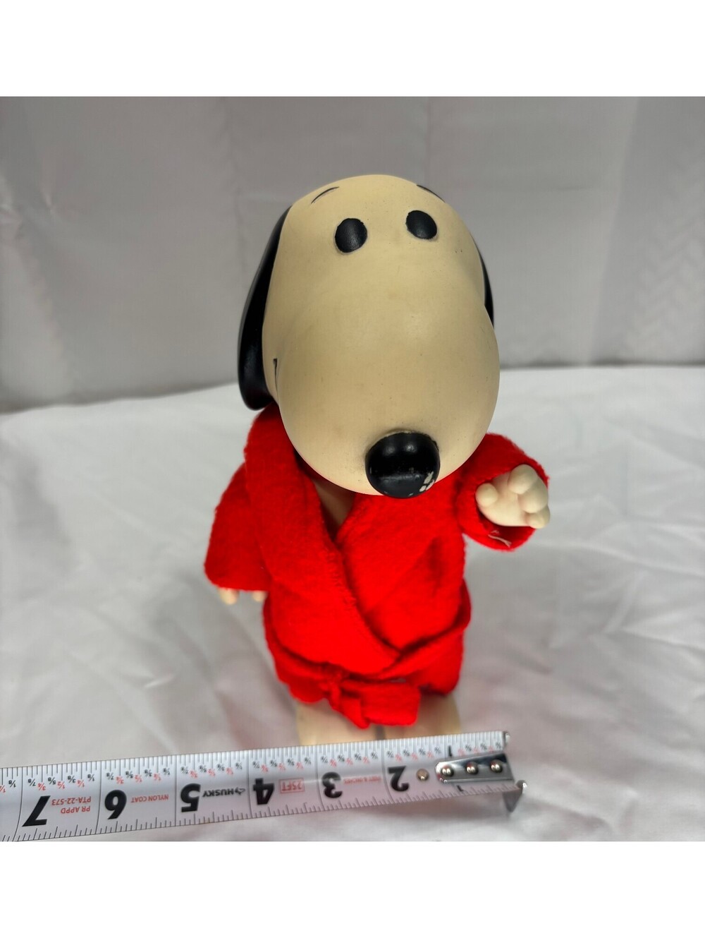Vintage 1958 Snoopy Peanuts Red Robe Figurine 6 Inch
